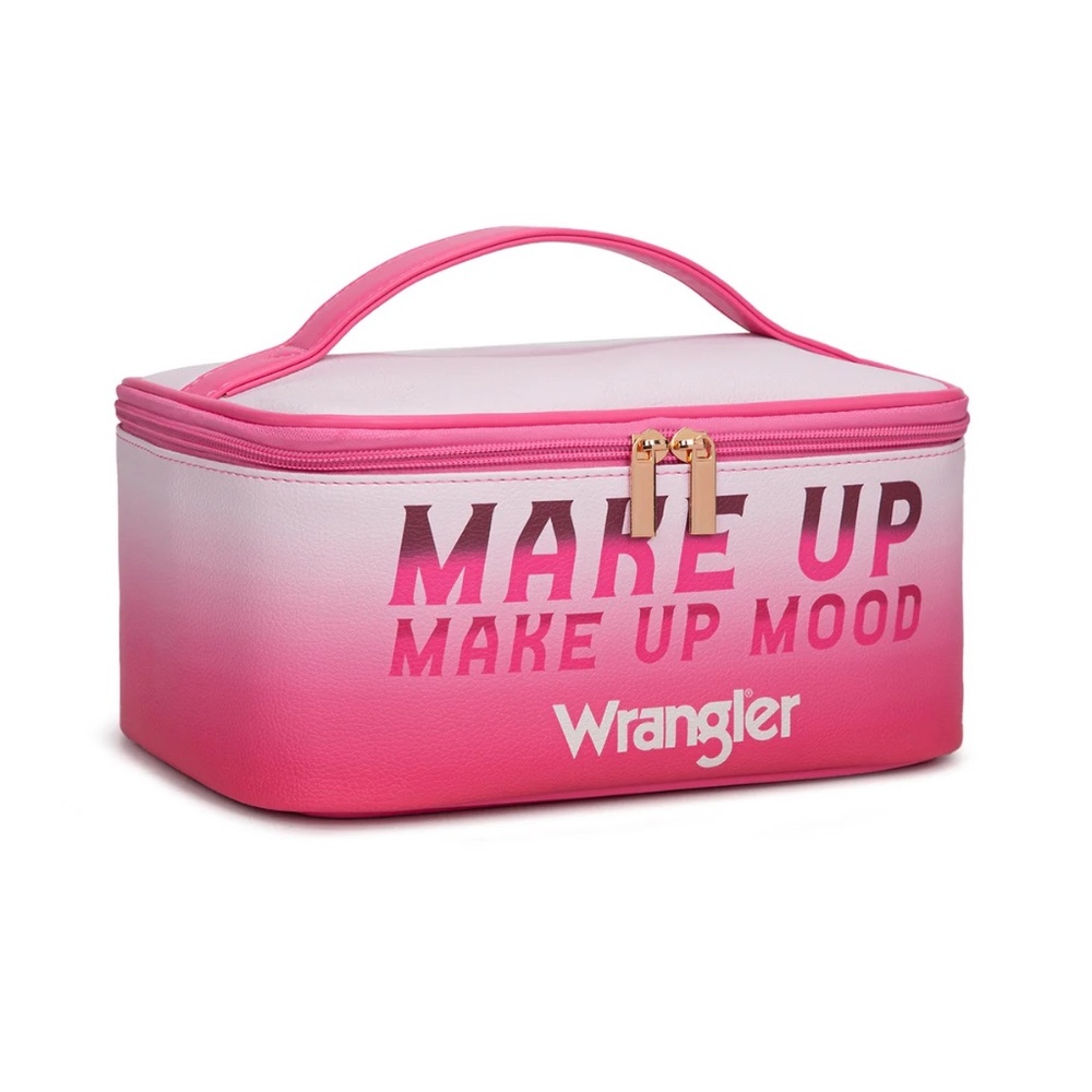 Wrangler Cosmetic Travel Case –Pink-Beige